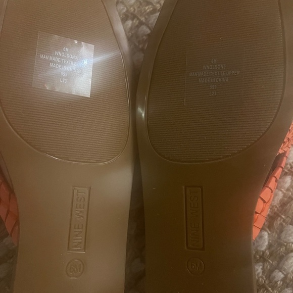 Nine West Olson 3 Slide Sandals Women’s Size 6 *Bright Orange* NEW With Box - Picture 6 of 13